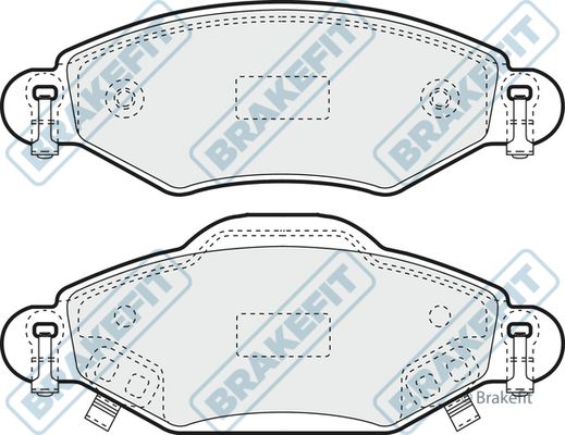 APEC BRAKING Bremžu uzliku kompl., Disku bremzes PD3073